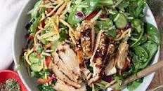 Asian Sesame Chicken Salad with the best dressing ever Recipe Thumbnail