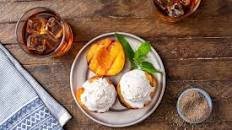 Whiskey Glazed Grilled Peaches Thumbnail