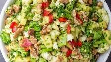 Broccoli and Cauliflower Salad with Avocado Dressing Thumbnail