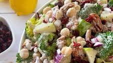 Cranberry Broccoli Salad w/ Poppy Seed Dressing [Oil Free] Thumbnail