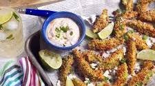 Crispy Avocado Fries with Chipotle Sauce. Thumbnail