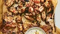 Lemon and oregano chicken wings with feta dip Thumbnail