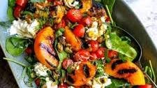 Grilled Peach And Burrata Salad Thumbnail