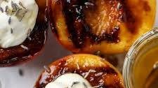 Grilled Peaches with Lavender Honey Whipped Ricotta Thumbnail