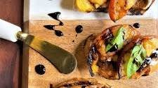 Grilled Peach Crostini with Balsamic Glaze Thumbnail