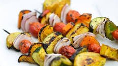 Balsamic Vegetable Skewers Recipe Thumbnail