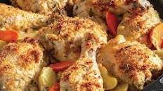 Mustard-Herb-Crusted Chicken and Vegetables Thumbnail