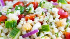 Mediterranean Couscous Salad with Feta & Tomatoes Thumbnail