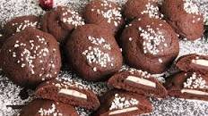 Mint Chocolate Stuffed Chocolate Cookies Recipe Thumbnail