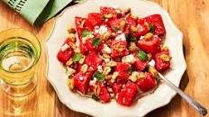 Watermelon, Mint, Feta, And Fried Peanut Salad Thumbnail