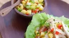 Tequila - Lime Chicken Lettuce Cups with Pineapple Salsa Thumbnail