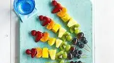 Rainbow fruit skewers Thumbnail