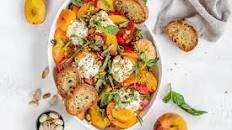 Peach, Tomato & Burrata Salad with Hot Honey Thumbnail