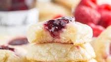 5-Ingredient Raspberry Cheesecake Thumbprint Cookies Thumbnail