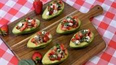 Strawberry Caprese Stuffed Avocados Thumbnail