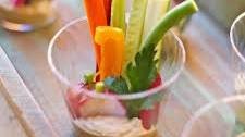 Veggie Cups With Hummus Thumbnail