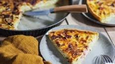 Caramelized Onion and Bacon Quiche Thumbnail