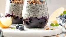 Lemon Chia Pudding with Blueberry Compote Thumbnail