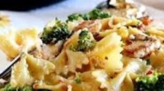 Broccoli and Chicken Farfalle Alfredo Thumbnail