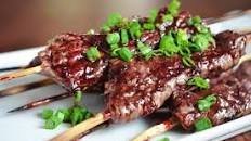 Smashed Steak Skewers with Cherry Barbecue Sauce Thumbnail