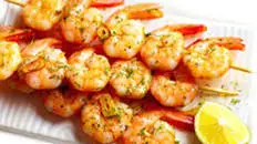 Grilled Garlic Lime Shrimp Skewers Thumbnail