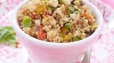 Quinoa Salad with Grilled Vegetables and Cottage Cheese Thumbnail