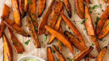 Crispy Sweet Potato Fries with Avocado Dip Thumbnail