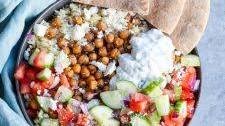 roasted greek chickpeas & orzo bowl Thumbnail