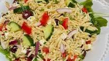 Lemon Orzo Feta Salad Thumbnail