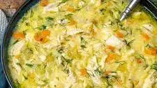 Avgolemono — Greek Lemon Chicken Soup Thumbnail