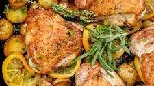 Lemon Herb Chicken And Potatoes Skillet Thumbnail