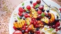 Grilled fruit salad with honey labneh Thumbnail