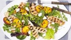 Grilled peach, chicken & feta salad Thumbnail