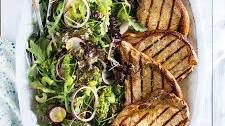 Grilled Pork Chops and Lemon Parmesan Salad Thumbnail