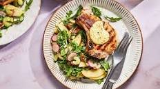 Dijon Pork Chops with Apple Salad Thumbnail