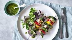 Grilled Vegetable and Halloumi Skewers Thumbnail