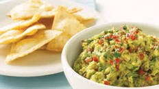 Guacamole with crispy tortilla chips Thumbnail