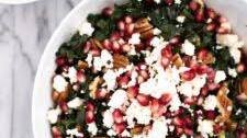 Kale Pomegranate Salad Recipe Thumbnail