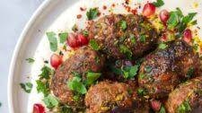 Lamb Koftas with Tahini Yogurt Sauce Thumbnail