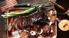 Barbecued brisket with maple bourbon glaze Thumbnail