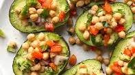 Mediterranean Chickpea Stuffed Avocados Thumbnail