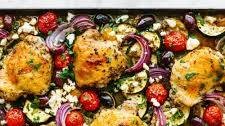 Greek Sheet Pan Chicken Dinner Thumbnail