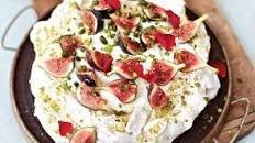 Pistachio and Rosewater Pavlova with Greek Yoghurt, Honey and Figs Thumbnail