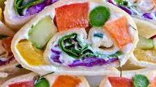 Rainbow Veggie Pinwheels with Savory Cream Cheese Thumbnail