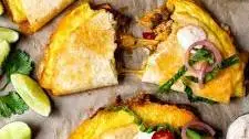 Quesadilla Breakfast Taco with Spicy Ranchero Sauce Thumbnail