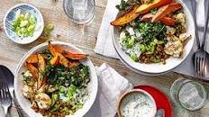 Roasted veg and lentil salad bowl Thumbnail