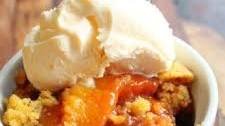 3 Step Crockpot Peach Cobbler Thumbnail