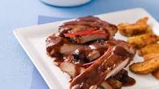 Pork ribs with smoky barbecue sauce Thumbnail