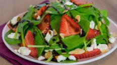 Strawberry Feta Spinach Salad with Toasted Almonds Thumbnail