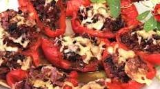 Stuffed Red Pepper Boats Thumbnail